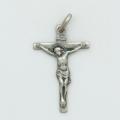  Sterling Silver Matte Finish Gothic Crucifix 