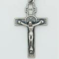  Sterling Silver Large Saint Benedict Crucifix 