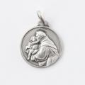  Sterling Silver Medium Round Saint Anthony Medal 