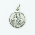  Sterling Silver Medium Round Our Lady Of Mount Carmel Medal 