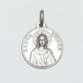  Sterling Silver Medium Round Saint Clare Medal 