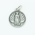  Sterling Silver Medium Round Saint James Of Compostela Medal 