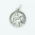  Sterling Silver Medium Round Saint John The Evangelist Medal 