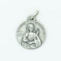  Sterling Silver Medium Round Saint Lucia (Lucy) Medal 