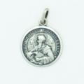  Sterling Silver Medium Round Saint Matthew Medal 