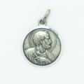 Sterling Silver Medium Round Saint Peter Medal 