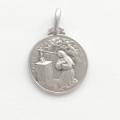  Sterling Silver Medium Round Saint Rita Medal 