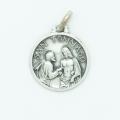  Sterling Silver Medium Round Saint Thomas Medal 