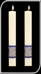  Sea of Galilee Paschal Side Candles 1 1/2\" x 12\" 
