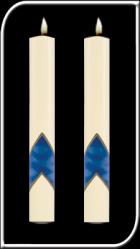  Serenity Paschal Side Candles 2\" x 17\" 