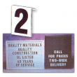  "Royal Mini Twin Spine" Single or Double Face Outdoor Church Sign With Vandel Guard 