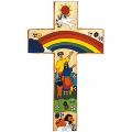  "Rainbow" Wood Cross from El Salvador (7", 12", 20") 