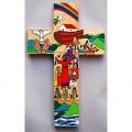  "Noah's Arc" Wood Cross from El Salvador (12") 