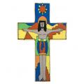  "Risen Christ" Wood Cross/Crucifix from El Salvador (5") 