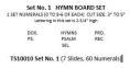  Set No. 1 - Church Hymn Board Slides & Number Set 