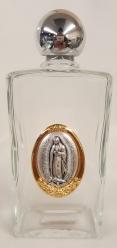  Our Lady of Guadalupe Large Glass Holy Water Bottle 