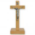  Standing Crucifix in Beech Wood (8") 
