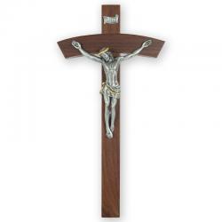  Crucifix in Walnut Wood for Church & Home (13\") 