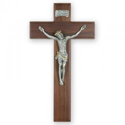  Crucifix in Walnut Wood for Church & Home (12\") 