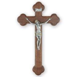  Crucifix in Walnut Wood for Church & Home (11\") 