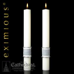  The \"Way of the Cross\" Eximious Altar Side Candles 2-1/2 x 12 - Pair 