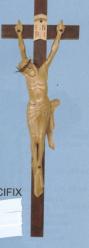  Wood Carved Crucifix for Home or Church - 23\" Ht 