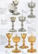  Medallions of the Passion of Christ Gothic Chalice & Scale Paten w/Ring 