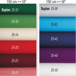  Dupion Fabric/Yard - 59\" - 11 Colors 