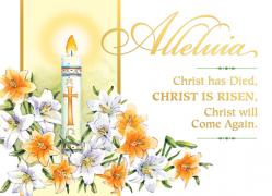  Paschal Candle/Alleluia - Easter All Occasion Card 
