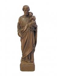  St. Joseph w/Child Statue in Alabaster, 6.75\"H 
