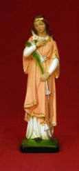  St. Philomena Statue in Alabaster, 8.5\"H 