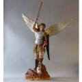  St. Michael the Archangel w/Sword Fire in Fiberglass, 38"H 