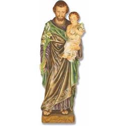  St. Joseph w/Child Statue in Fiberglass, 38\"H 