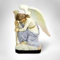  Bergama Kneeling Angel Praying Right Statue in Fiberglass, 35"H 