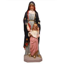  St. Anne w/Child Statue in Fiberglass, 50\"H 