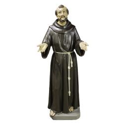 St. Francis of Assisi Pleading Statue in Fiberglass, 64\"H 