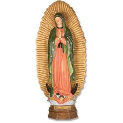  Our Lady of Guadalupe Statue With Starburst in Fiberglass, 56\"H 