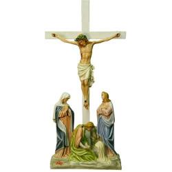  Crucifixion Group Scene in Fiberglass, 46\"H 