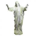  Sacred Heart of Jesus Blessing Statue in Fiber Stone, 60"H 