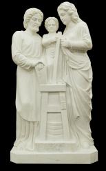  Holy Family Statue in Masha Marble, 48\" - 72\"H 