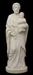  St. Joseph w/Child Statue in Masha Marble, 60\" & 72\"H 