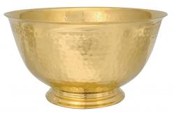  Bowl Ciborium - Gold Plated - Hammered Finish 