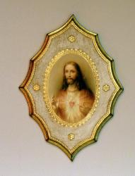  Sacred Heart of Jesus Florentine Plaque 