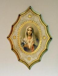  Immaculate Heart of Mary Florentine Plaque 