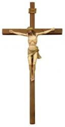  Block 20\" Crucifix in Walnut Wood - Angelia Tripi Corpus 