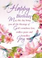  Happy Birthday Blessings - Birthday All Occasion Card 