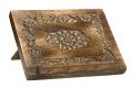  Medallion Wood Carved Bible/Missal Stand 