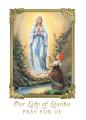  Our Lady of Lourdes - Intention/Living Mass Card - 50/bx 