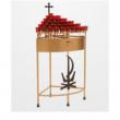  Electronic Candle Votive Light Stand - Wrought Iron Base - 40 Lite 