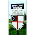  Single Sided Anglican/Episcopal Church or School Post Road Sign 